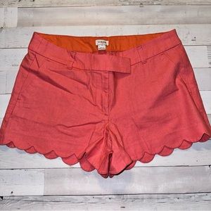 J. Crew Factory Women’s Scalloped Hem Shorts, size 10
